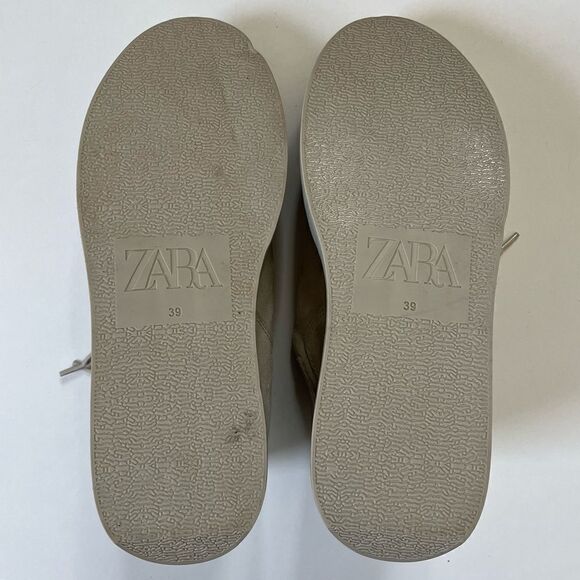 Zara Genuine Suede Platform Sneakers 8 - Picture 11 of 13